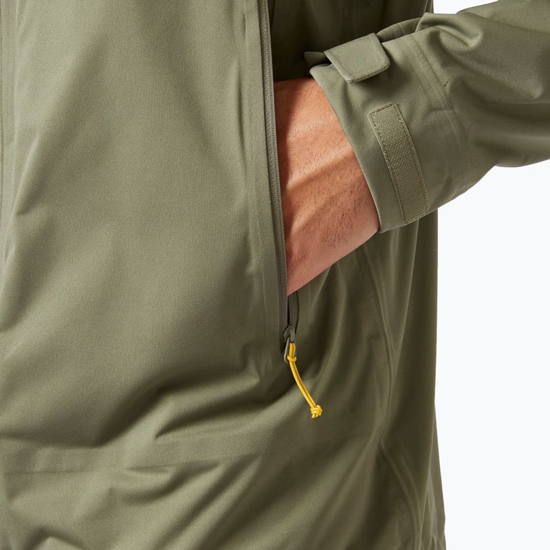 Giacca da pioggia Rab Kinetic 2.0 light khaki da uomo 4