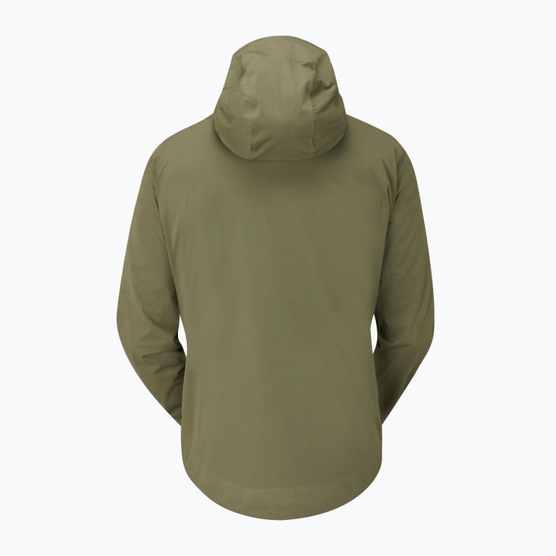 Giacca da pioggia Rab Kinetic 2.0 light khaki da uomo 9