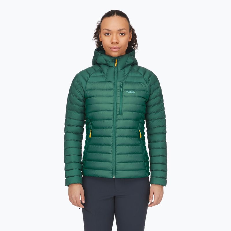 Piumino da donna Rab Microlight Alpine verde ardesia