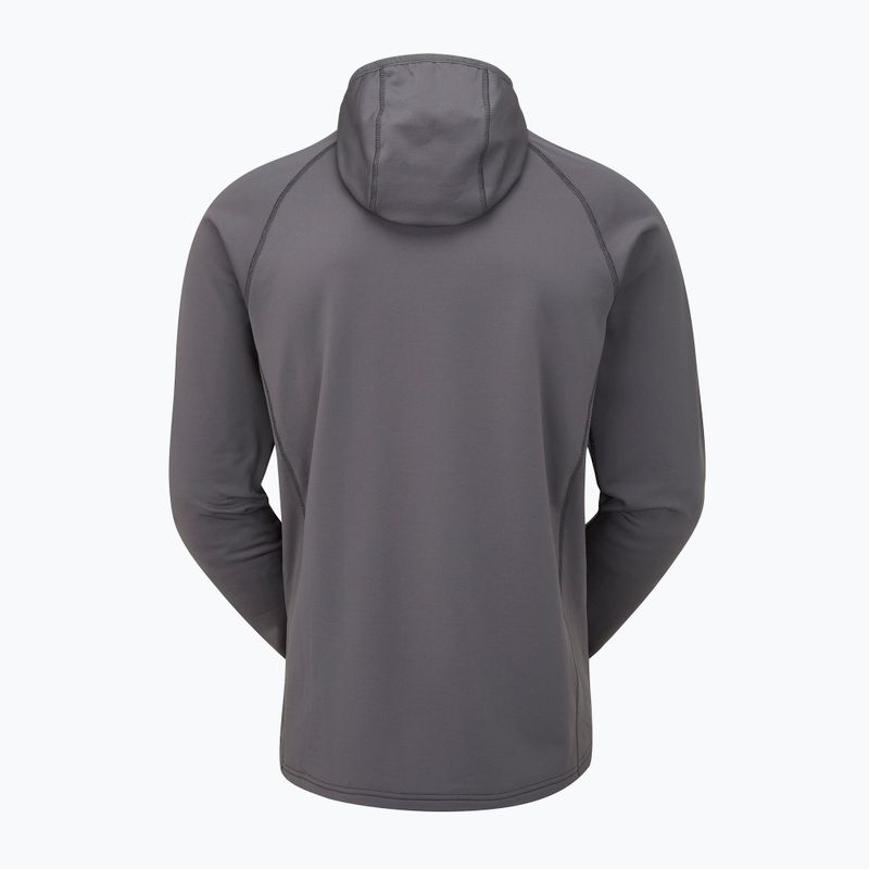 Felpa da trekking Rab Superflux Hoody grafene/firecracker da uomo 10