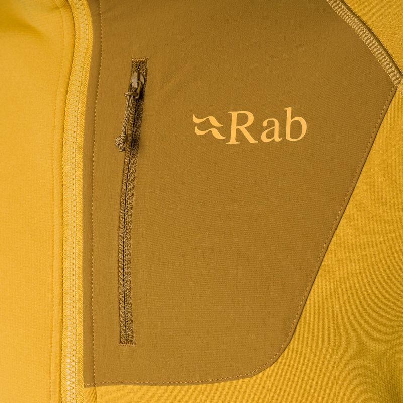 Felpa trekking uomo Rab Superflux Hoody sahara 4