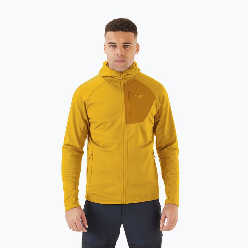 Felpa trekking uomo Rab Superflux Hoody sahara