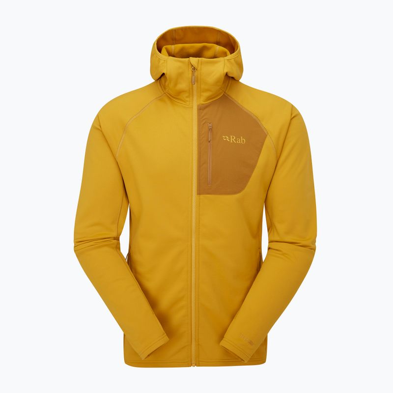 Felpa trekking uomo Rab Superflux Hoody sahara 6
