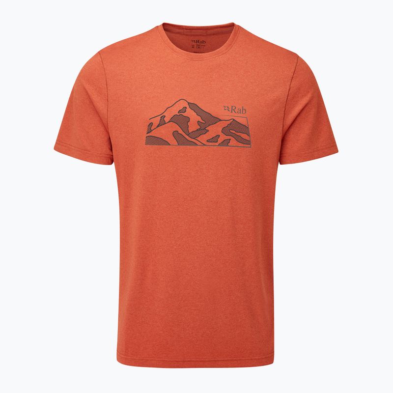 Maglietta Rab Mantle Mountain Tee uomo in terra rossa 5