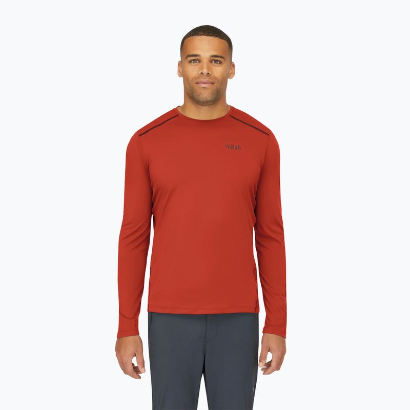 Longsleeve da uomo Rab Force tuscan red