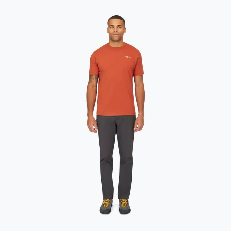 Maglietta da uomo Rab Stance Mountain Peak red clay 2