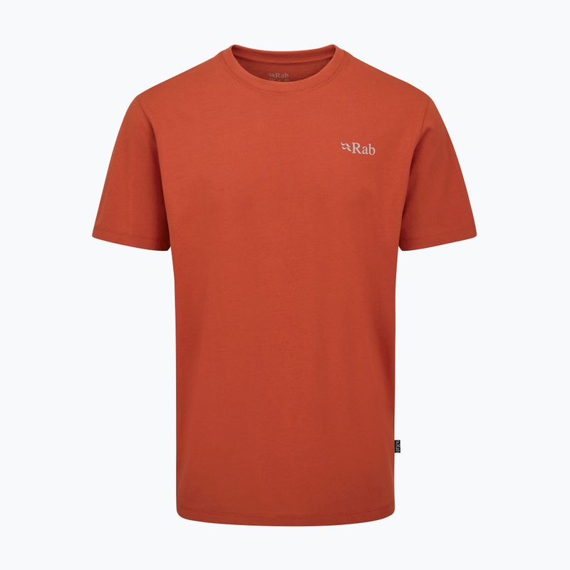 Maglietta da uomo Rab Stance Mountain Peak red clay 6