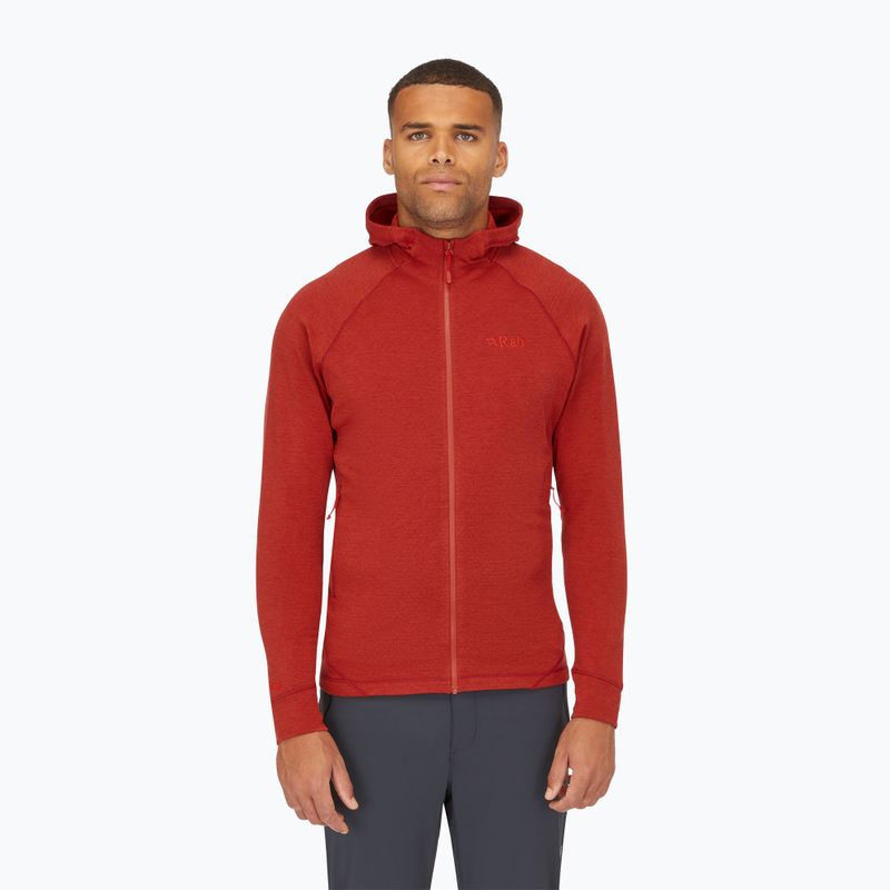 Felpa da uomo Rab Nexus Hoody tuscan red