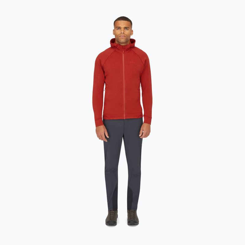 Felpa da uomo Rab Nexus Hoody tuscan red 2