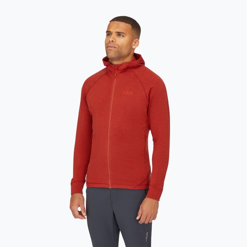 Felpa da uomo Rab Nexus Hoody tuscan red 3