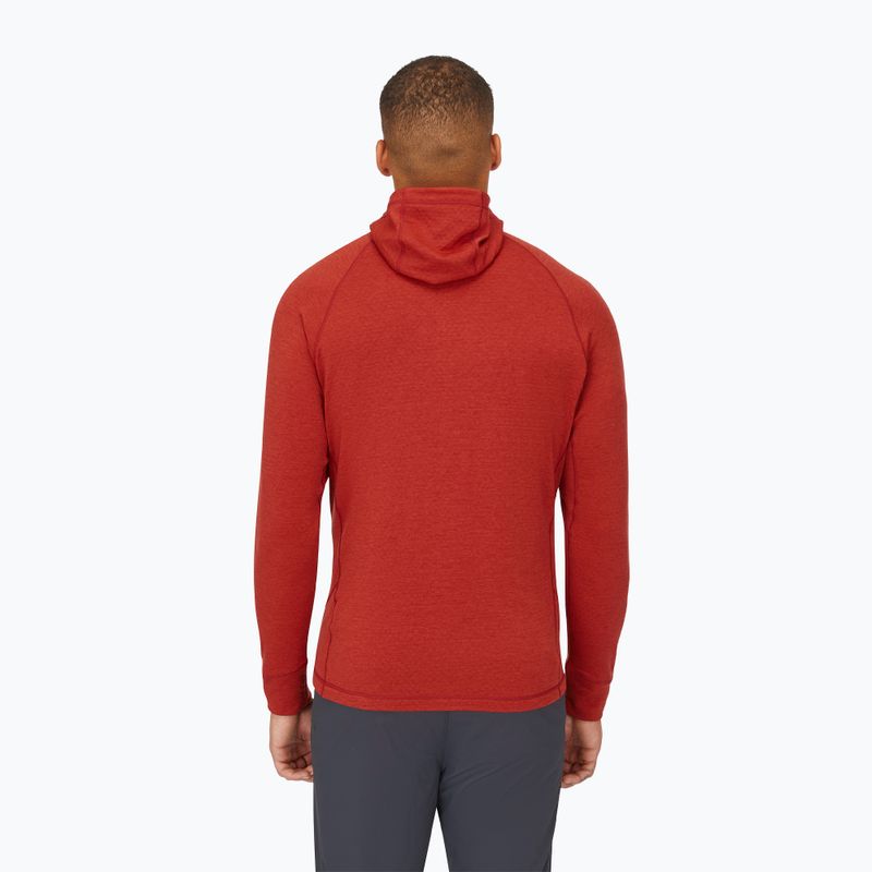 Felpa da uomo Rab Nexus Hoody tuscan red 4