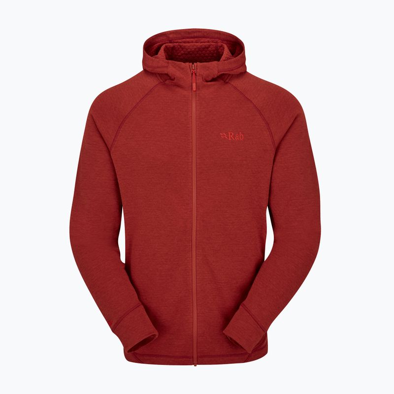 Felpa da uomo Rab Nexus Hoody tuscan red 5