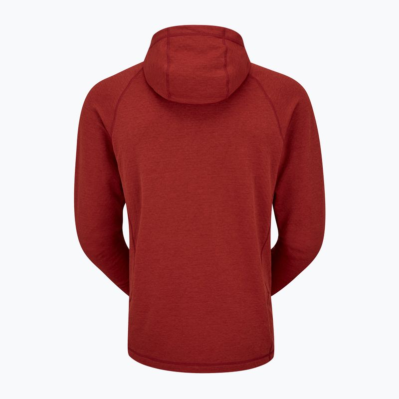 Felpa da uomo Rab Nexus Hoody tuscan red 6