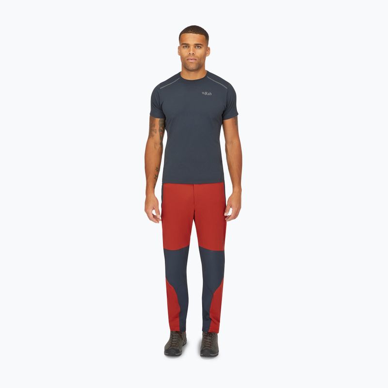 Pantaloni Rab Torque Regular da uomo rosso toscano 2