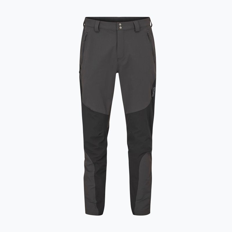 Pantaloni softshell da uomo Rab Torque Mountain antracite/nero