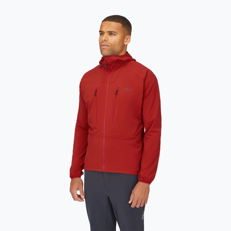 Giacca softshell da uomo Rab Borealis tuscan red 3