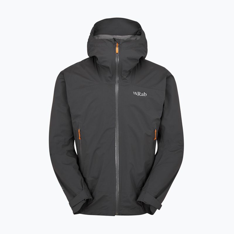Giacca da pioggia da uomo Rab Downpour Light anthracite 2