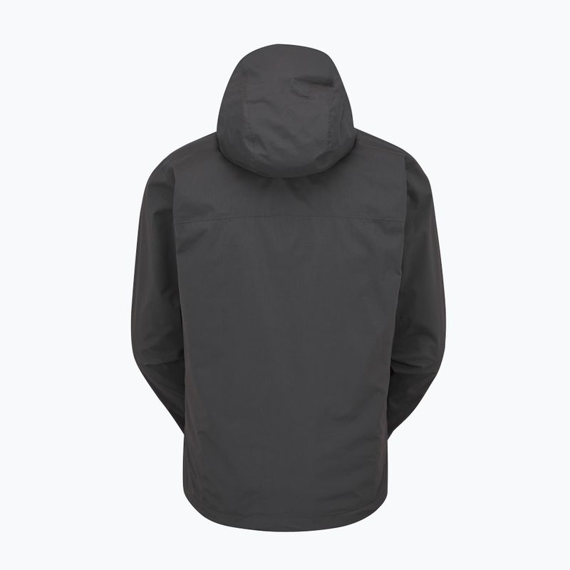Giacca da pioggia da uomo Rab Downpour Light anthracite 3