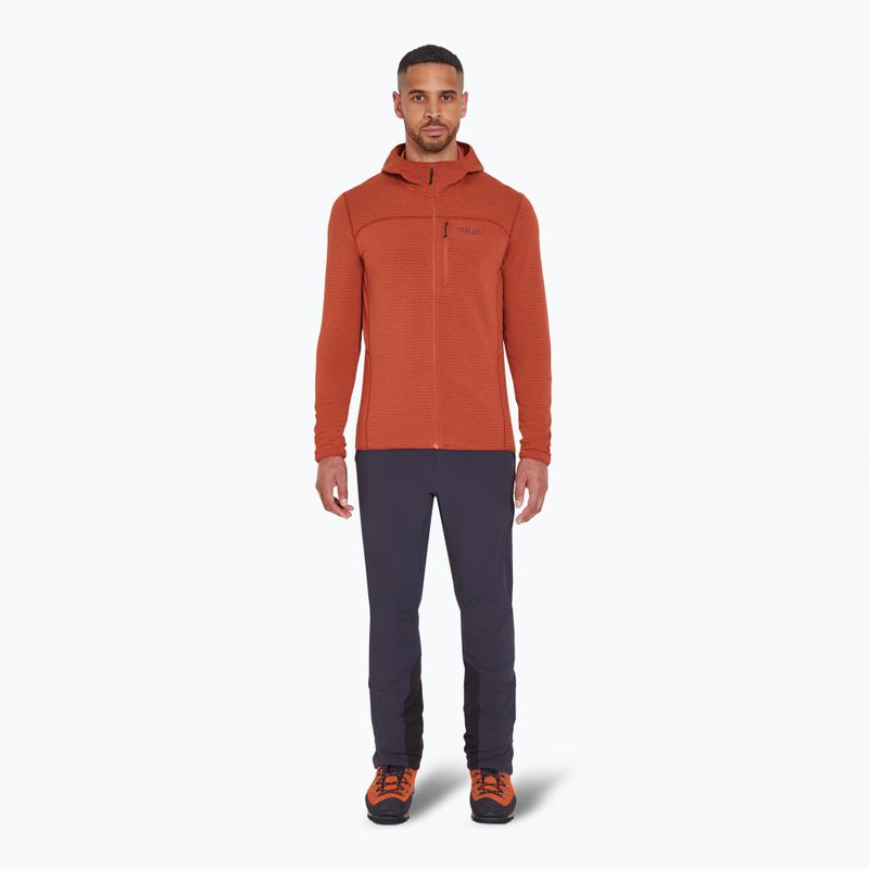Felpa Rab Ascendor Light Hoody Uomo rosso toscano 2