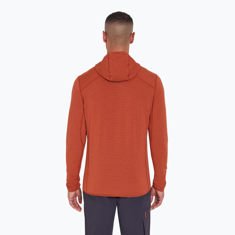 Felpa Rab Ascendor Light Hoody Uomo rosso toscano 3