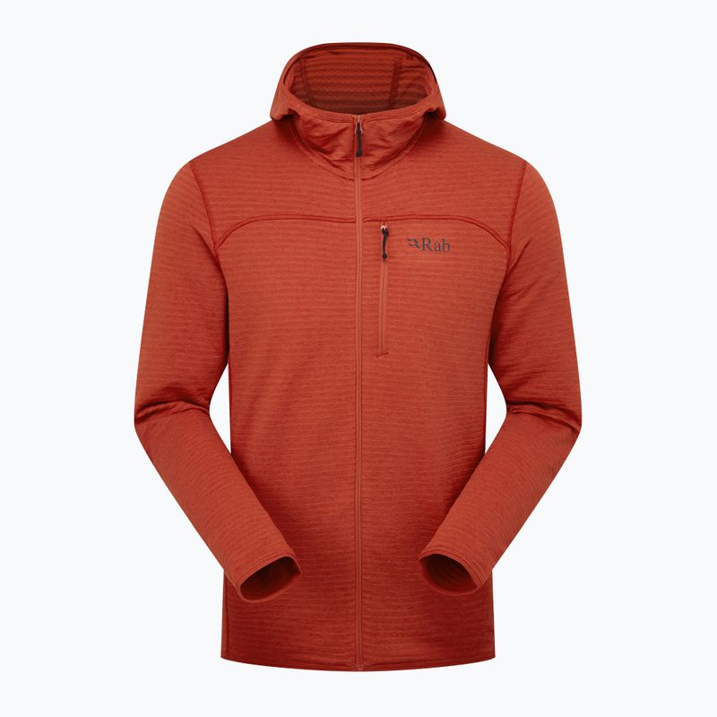 Felpa Rab Ascendor Light Hoody Uomo rosso toscano 4