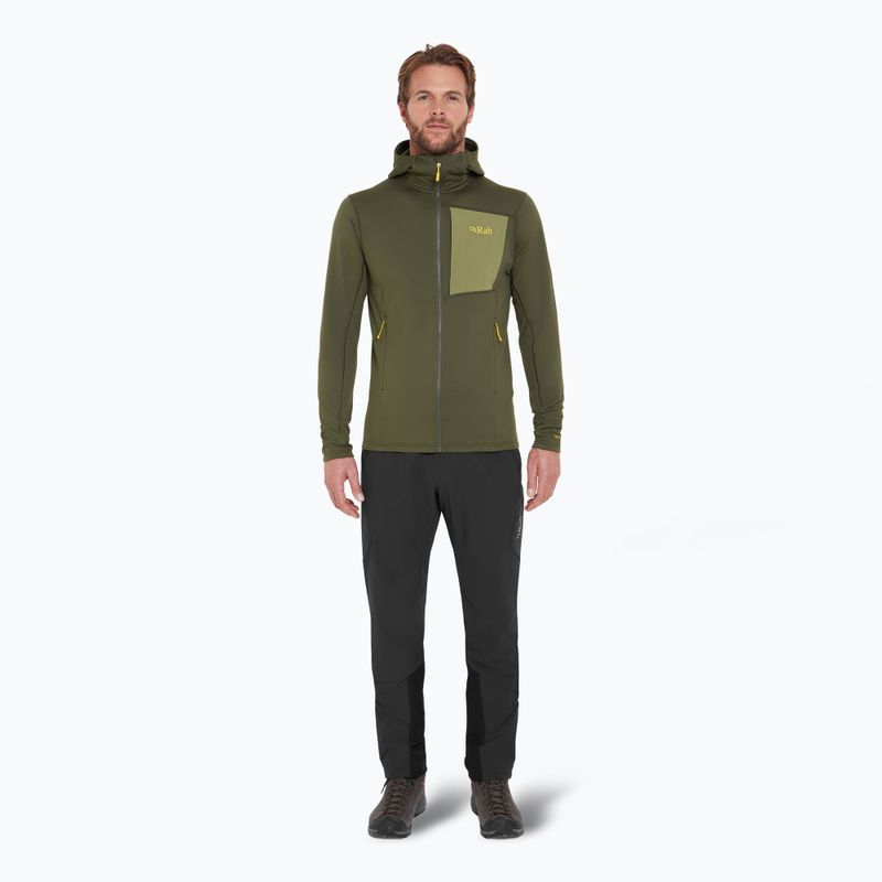 Felpa da uomo Rab Superflux Hoody army QFG-13 2
