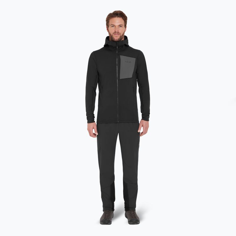 Felpa da uomo Rab Superflux Hoody black QFG-13-BLK 2