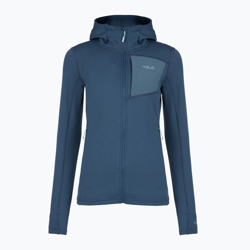 Felpa Rab Superflux Hoody donna blu tempesta
