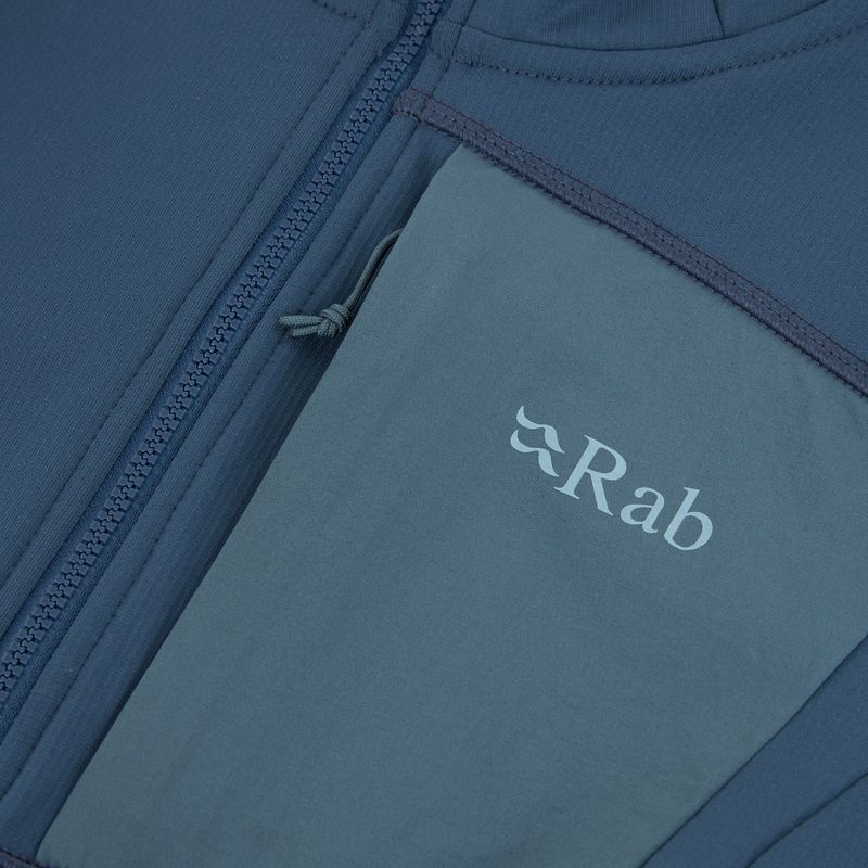 Felpa Rab Superflux Hoody donna blu tempesta 3