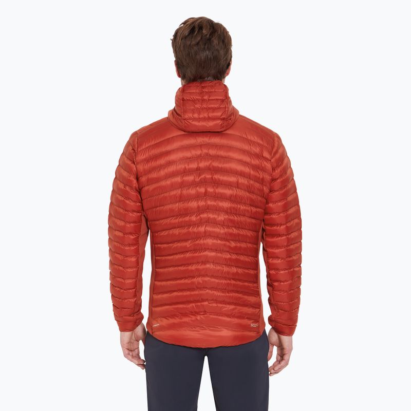 Piumino Rab Cirrus Flex Hoody da uomo rosso toscano 3