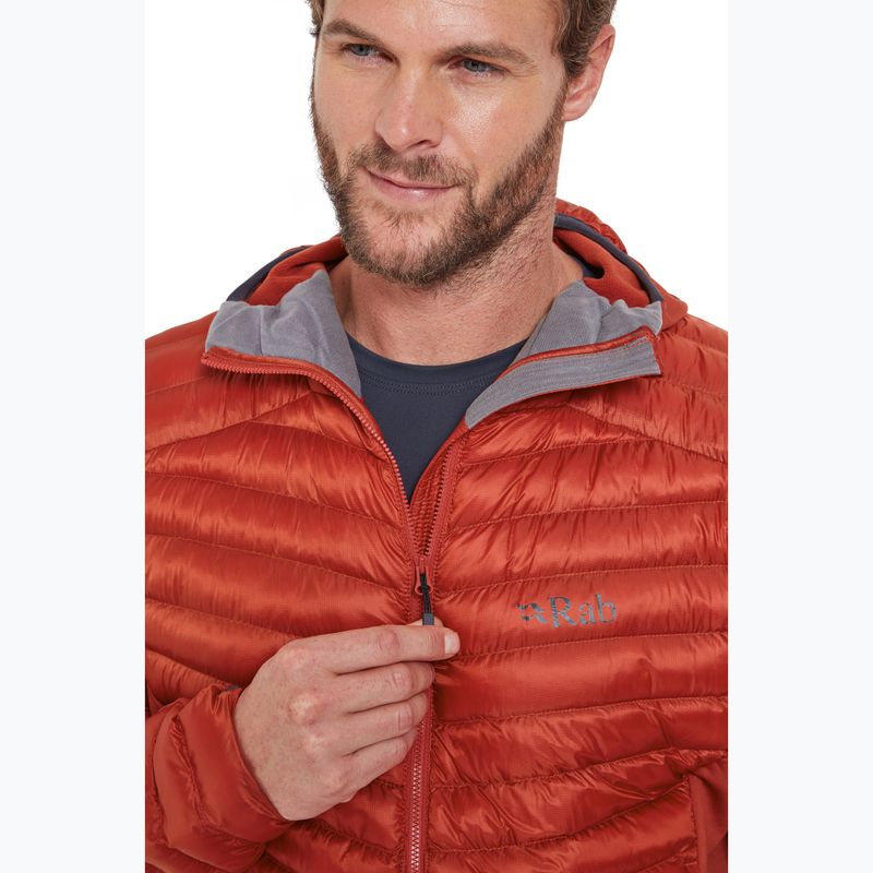 Piumino Rab Cirrus Flex Hoody da uomo rosso toscano 5