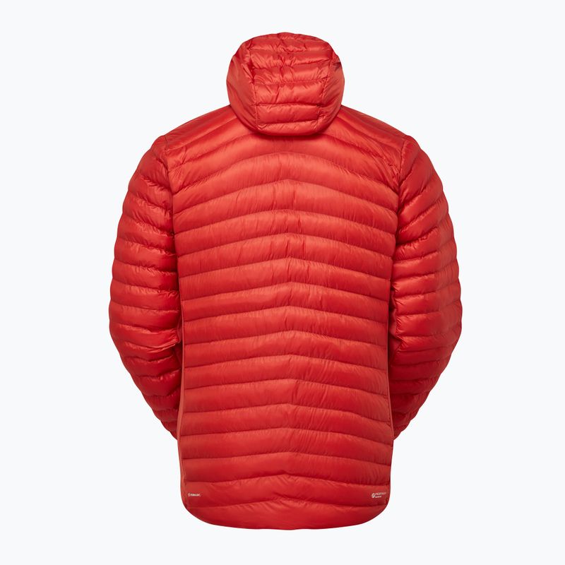 Piumino Rab Cirrus Flex Hoody da uomo rosso toscano 13