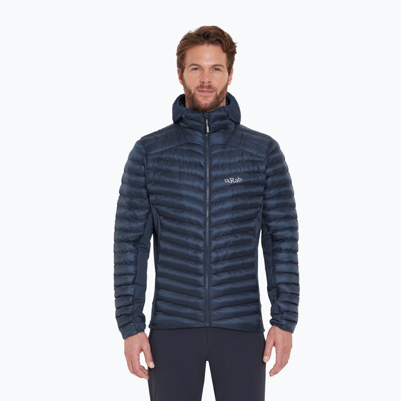 Giacca imbottita da uomo Rab Cirrus Flex Hoody tempest blue