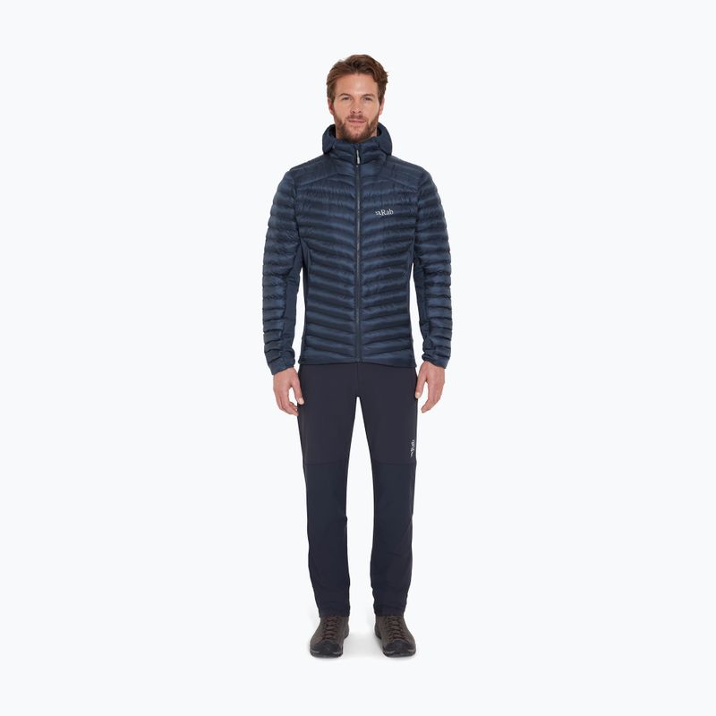 Giacca imbottita da uomo Rab Cirrus Flex Hoody tempest blue 2