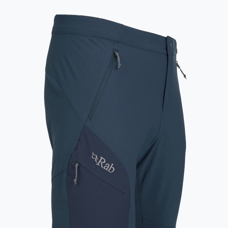 Pantaloni Rab Ascendor da uomo blu tempesta 3