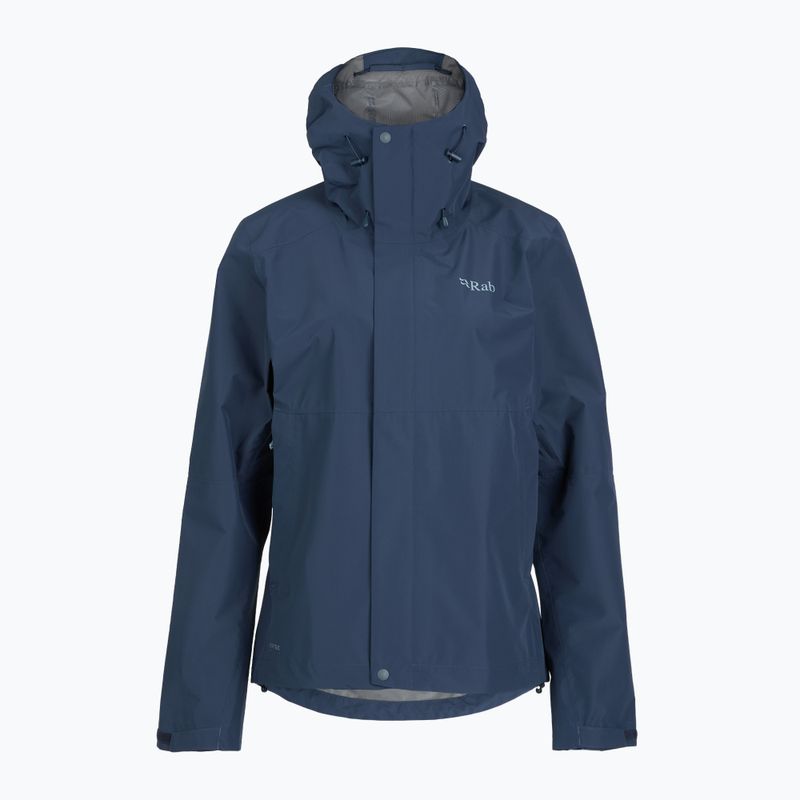 Giacca da pioggia da donna Rab Downpour tempest blu