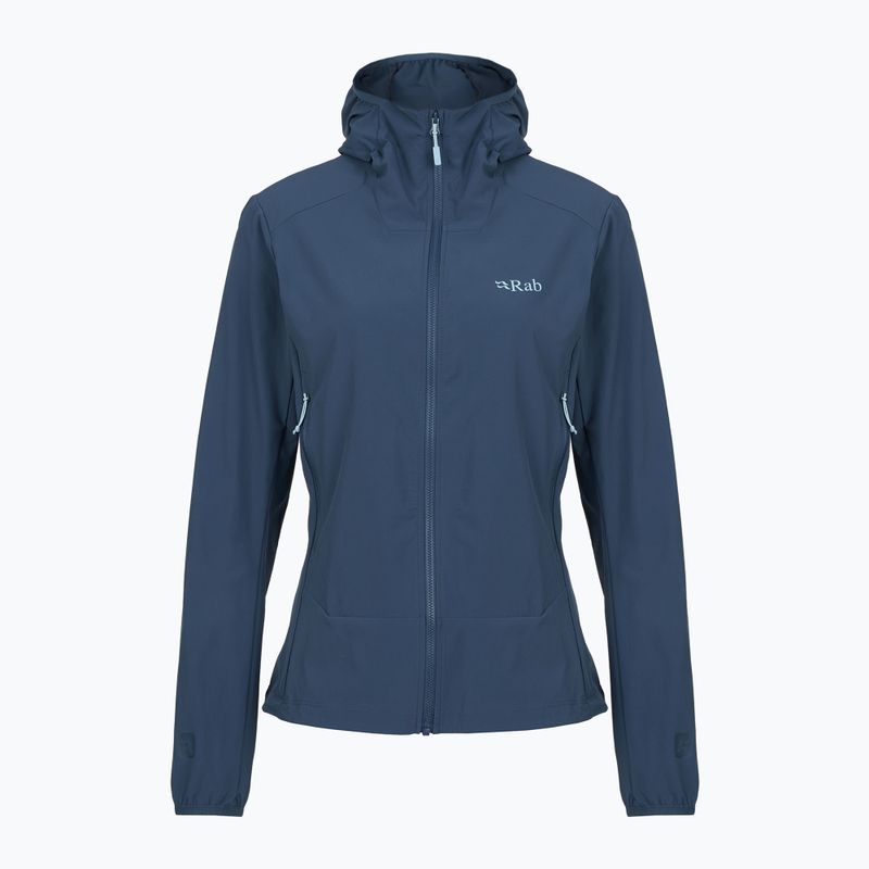 Giacca softshell da donna Rab Borealis Hoody blu tempesta