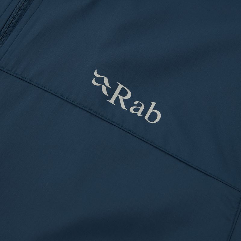 Giacca Rab Windgather Hoody da uomo blu tempesta 3