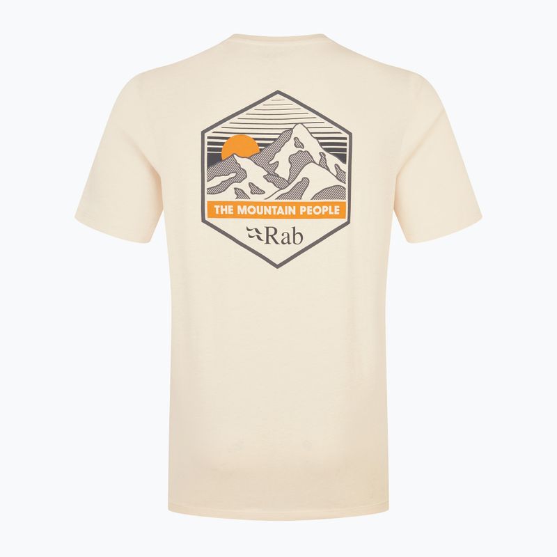 Maglietta Rab Stance Mountain Peak da uomo ecru 2