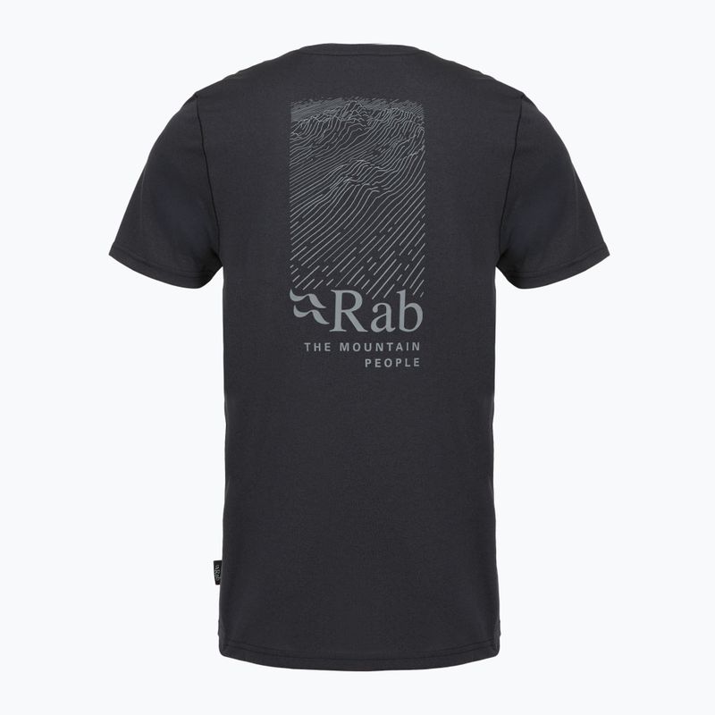 T-shirt da uomo Rab Ridge Tee ebony 2