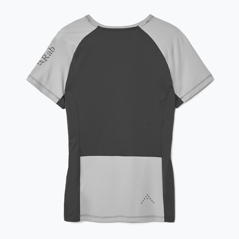 Maglietta Rab Trail Tee da donna in pewtwer/grafene scuro 2