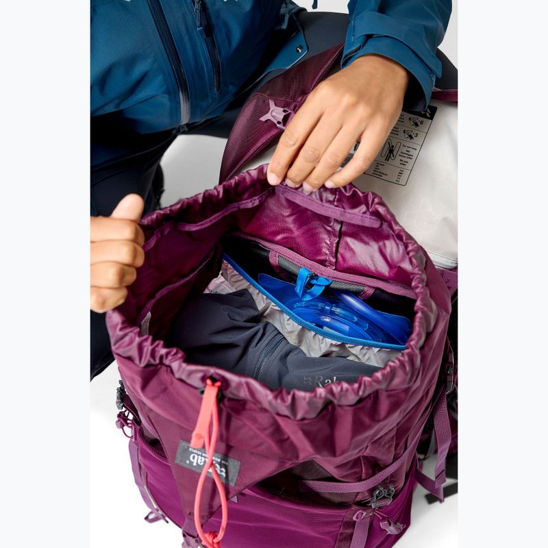 Zaino da trekking da donna Rab Exion 35 l mulberry 14