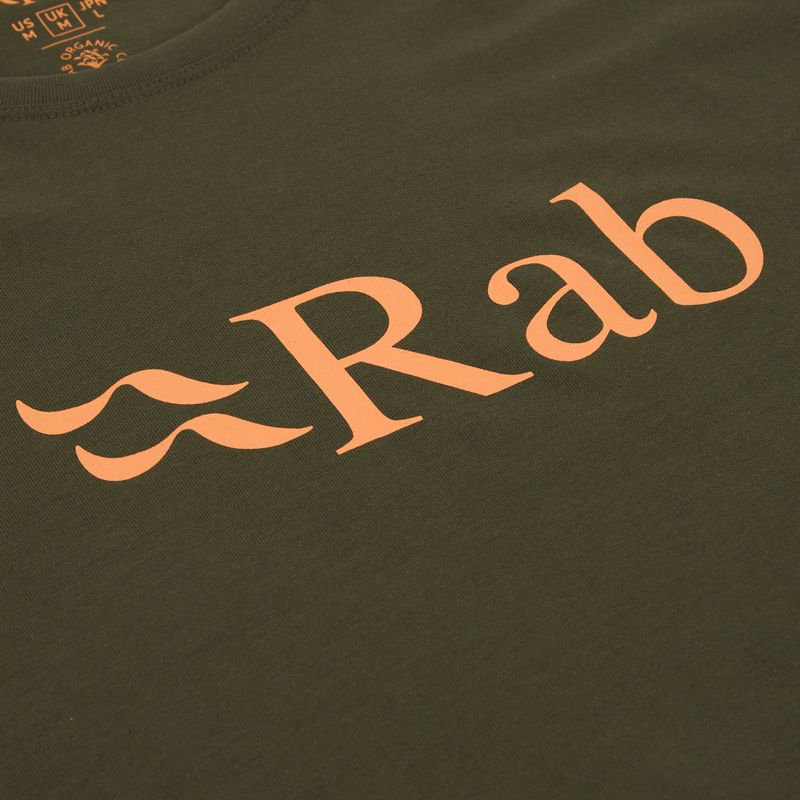 T-shirt uomo Rab Stance Logo army green 3