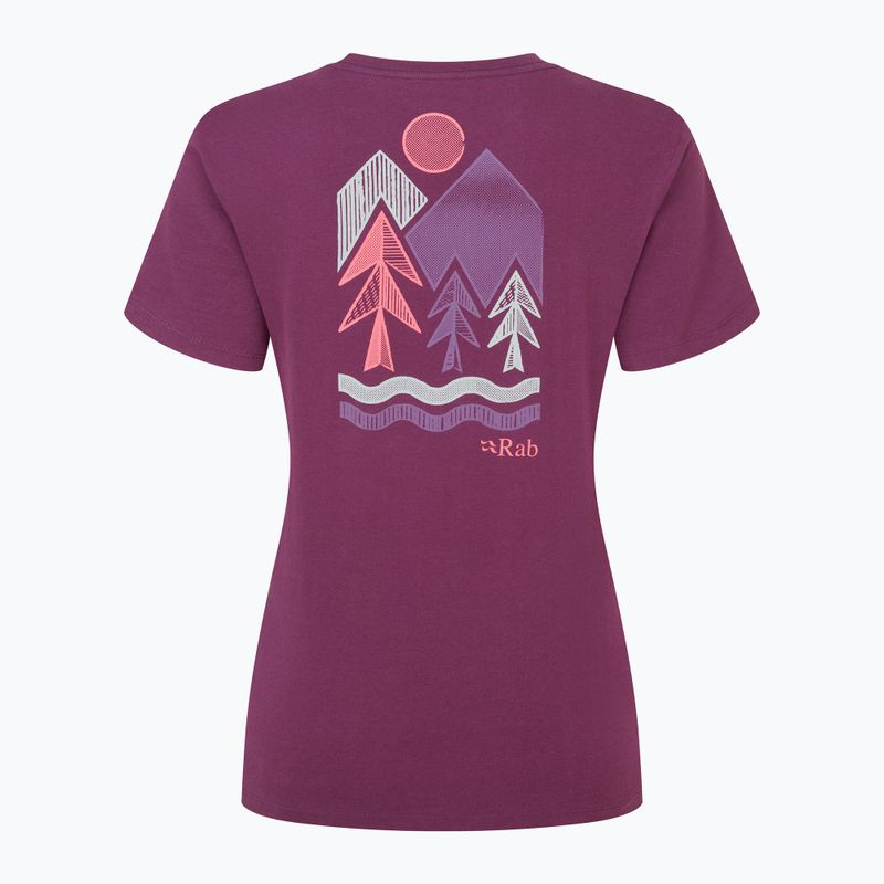 Maglietta donna Rab Tuku Vista Tee mulberry 2