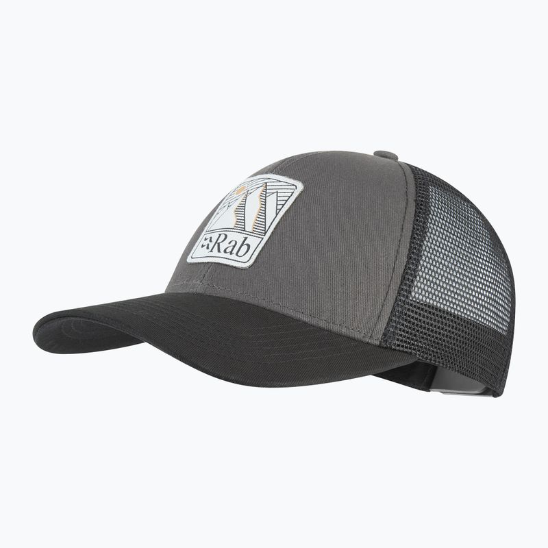 Cappello da baseball Rab Dihedral Badge in grafene/beluga