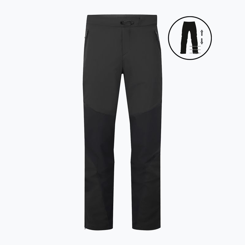 Pantaloni softshell da uomo Rab Torque black 2