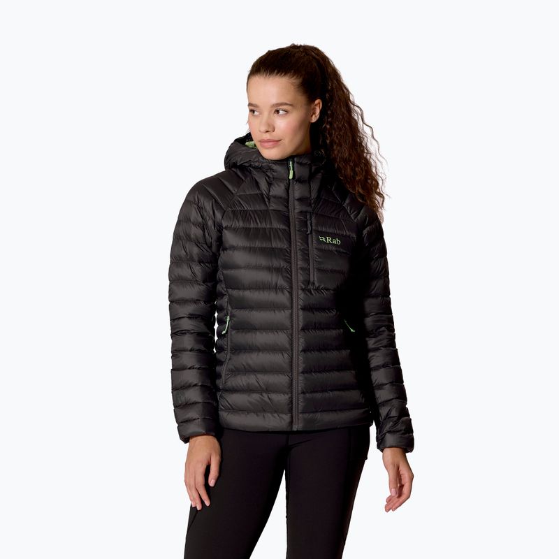 Piumino donna Rab Microlight Alpine Hoody graphene