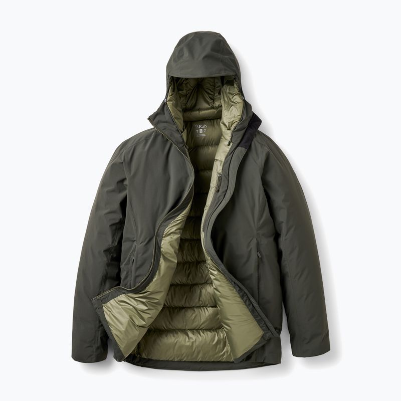 Piumino uomo Rab Valiance dark army 16