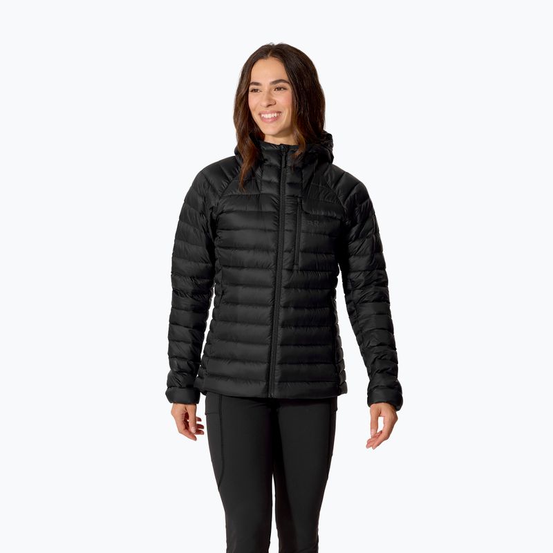 Piumino donna Rab Microlight Alpine Hoody black
