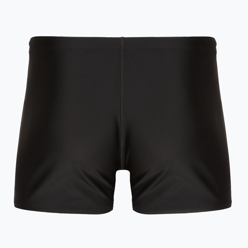 Speedo Placement Aquashort boxer da nuoto da uomo nero/rosso 2